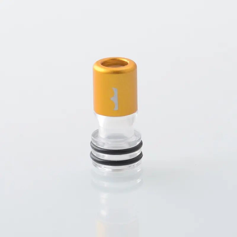 Monarchy Tapered V2 Style 510 Drip Tip for RDA / RTA / RDTA Atomizer - Gold, POM + Aluminum