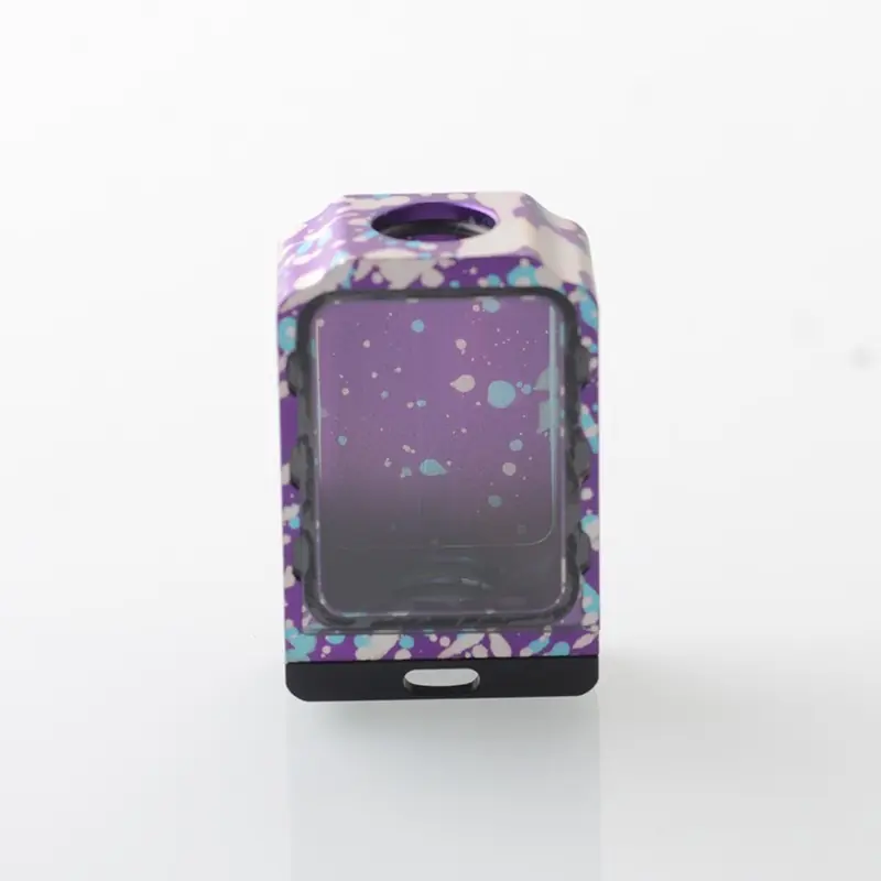 WICK'D XO Style Boro Tank for SXK BB / Billet AIO Box Mod Kit - Purple Gold Blue, Aluminum