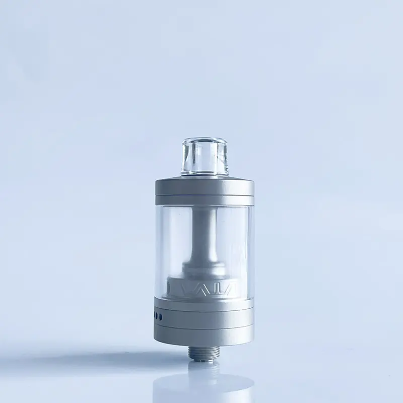 Rekavape VWM Imperia Style RTA Rebuildable Tank Atomizer - Matte Silver, 316SS + PC, 5ml, DL / MTL Air Plate, 22mm