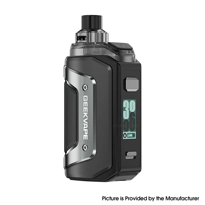[Ships from Bonded Warehouse] Authentic GeekVape Aegis Hero 5 50W Pod Mod Kit - Iron Black, VW 5~50W, 2000mAh, 6.5ml, 0.2ohm