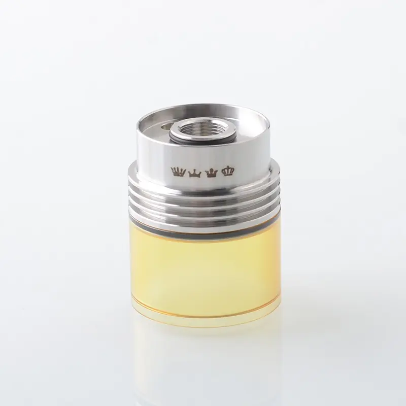 Rekavape Extender Tank for Monarchy Ost Old School MTL and DL RTA Atomizer - Silver + Brown, 316 Stainless Steel + PEI