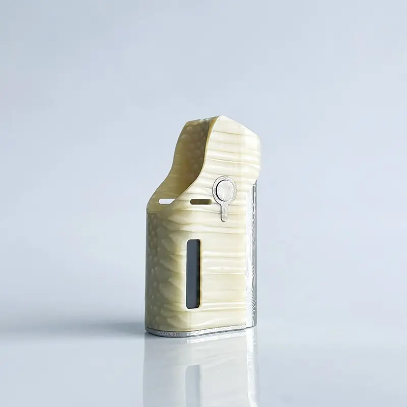 Rekavape Prisma Style DNA60C 60W SBS Box Mod - Ivory White, SS + Juma, 1~60W, 1 x 18650, Evolv DNA60C Chipset