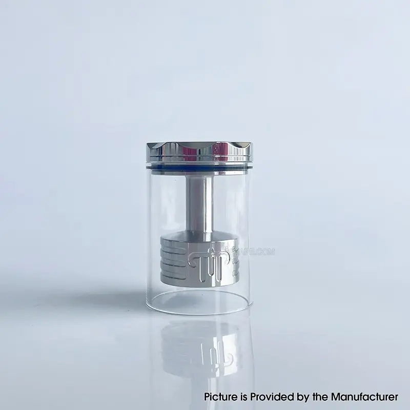 Rekavape Replacement Top Refilling Tank Tube Kit for Diplomat Style RDL RTA / Diplomat Style MTL RTA - Silver, 5.0ml