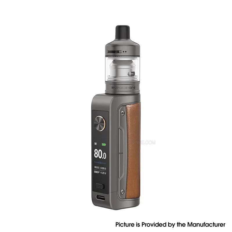 [Ships from Bonded Warehouse] Authentic Innokin Coolfire Z80 80W NEX Mod Kit - Gun Metal, VW 6~80W, 1 x 18650, 5ml, 0.3ohm