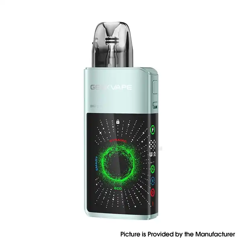 [Ships from Bonded Warehouse] Authentic GeekVape Digi Q Vista 35W Pod System Kit - Light Jade, 1600mAh, 3ml, 0.6ohm / 0.8ohm