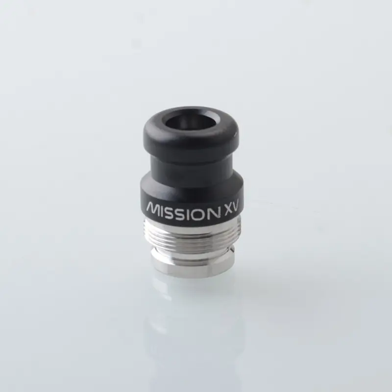 Rekavape Mission XV KB2 Style Replacement Integrated Drip Tip + Button Set for dotMod dotAIO V2 Pod - Black, Glow-in-the-Dark