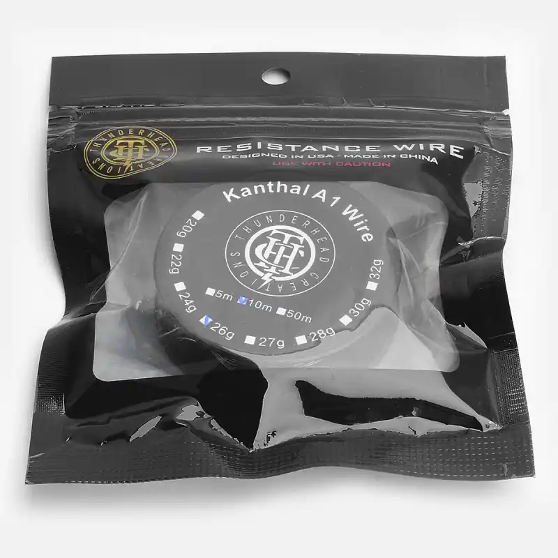 Authentic ThunderHead Creations Kanthal 26GA Heating Resistance Wire for RDA / RTA - Silver, 0.4mm x 10m (30 Feet)