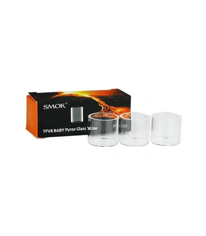 3 x Smok TFV8 Baby Pyrex Standard Replacement Glass - Replacement Glasses
