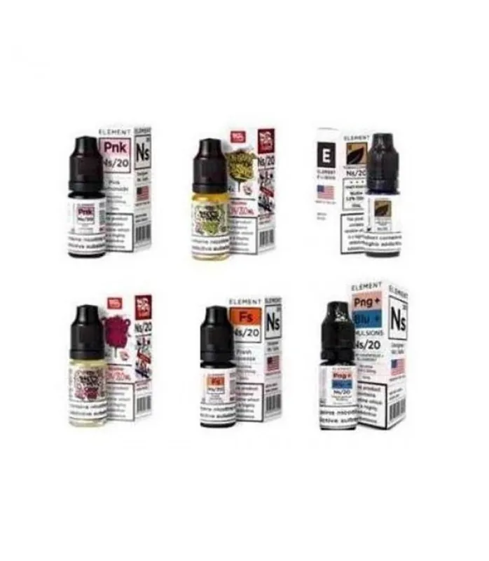 10MG Element Designer 10ML Flavoured Nic Salts - Nic Shots & Salts