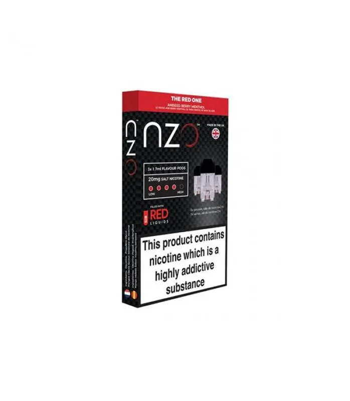 NZO 10mg Salt Cartridges with Red Liquids Nic Salt (50VG/50PG) - Coils