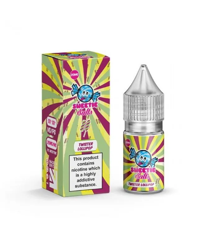 18mg Twister Lollipop By Liqua Vape 10ml Flavoured Nic Salts - Nic Shots & Salts