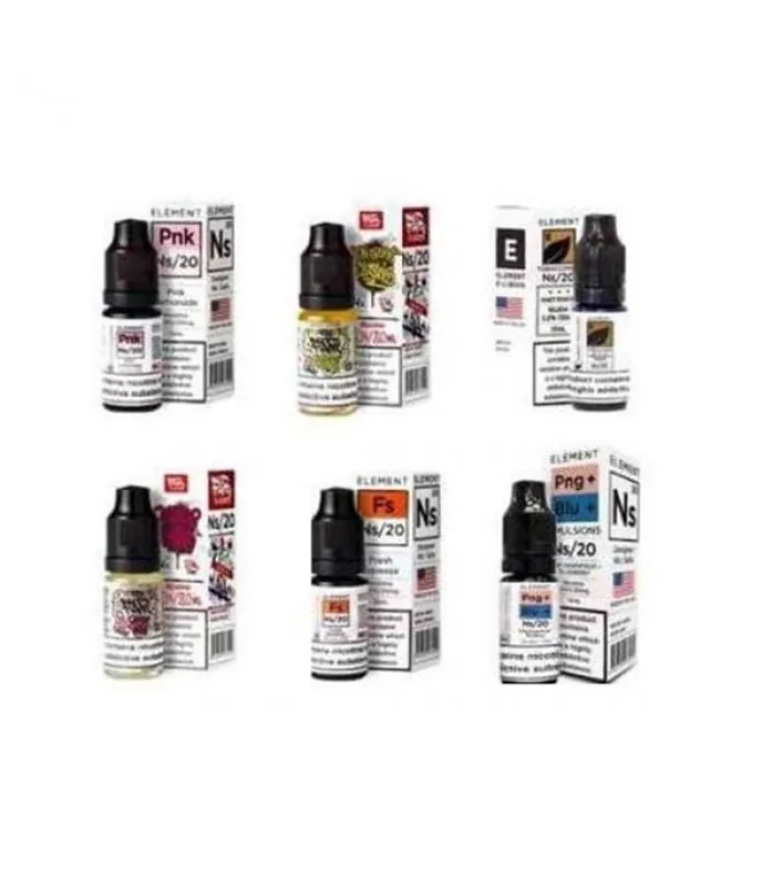 20MG Element Designer 10ML Flavoured Nic Salts - Nic Shots & Salts