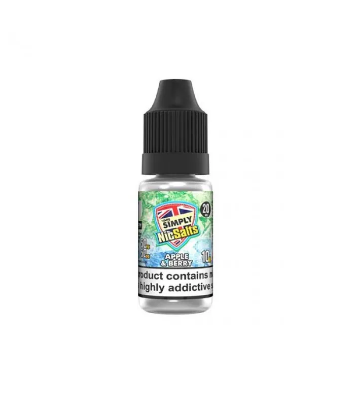 20mg Vape Simply Nic Salts 10ml (50VG/50PG) - Nic Shots & Salts