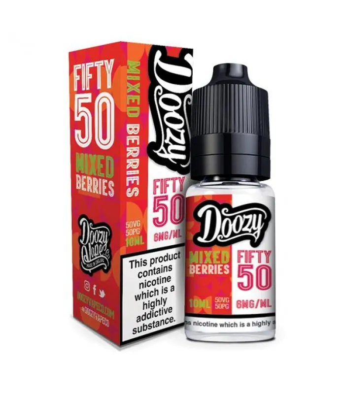 6MG Fifty:50 by Doozy Vape Co 10ml (50VG/50PG) - Nic Shots & Salts