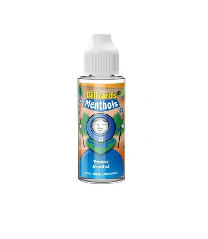 Billiards Menthol Range 100ml Shortfill 0mg (70VG/30PG) - E-liquids