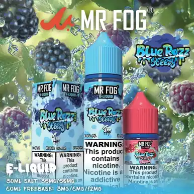 MR FOG E-LIQUID BLUE RAZZ STEEZY 30ML