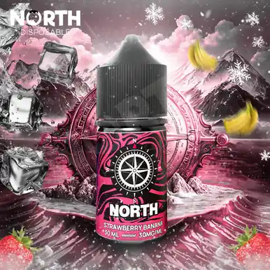 North Nicotine Salt E-Liquid 30ML - Strawberry Banana
