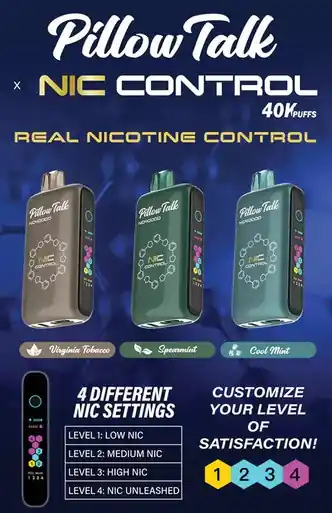 Pillow Talk Nic Control 40K Disposable