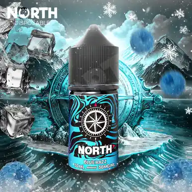 North Nicotine Salt E-Liquid 30ML - Blue Razz