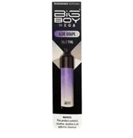 Aloe Grape Big Boy Mega Rechargeable Disposable | MOQ 10pc | 5000 Puffs | 11mL - BRANDS