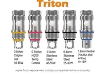 Aspire Triton replacement coil (also compatible with Atlantis tanks - ECIG PARTS & ACCESSORIES