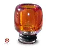Handmade Amber Colored 510 Glass Drip Tip - USA HANDMADE GLASS DRIP TIPS