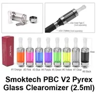 Smok PBC V1 Pyrex Glass Clearomizer - ECIG PARTS & ACCESSORIES