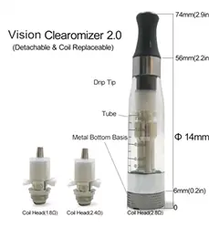 Vision V2 eGo Clearomizer - ECIG PARTS & ACCESSORIES