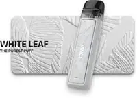 VooPoo Vinci Pod Kit White Leaf (Royal Edition) - E-CIGARETTE STARTER KITS