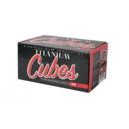 Titanium Cube Coconut Charcoals - HookahJohn
