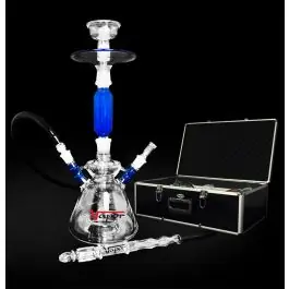 19" Vapor Glass Flare Hookah w/ Case
