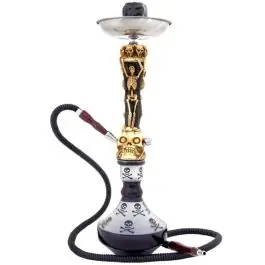 24" 1 Hose Skeleton Hookah with Case - Inhale