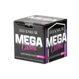Titanium Mega Cube Coconut Charcoals - HookahJohn